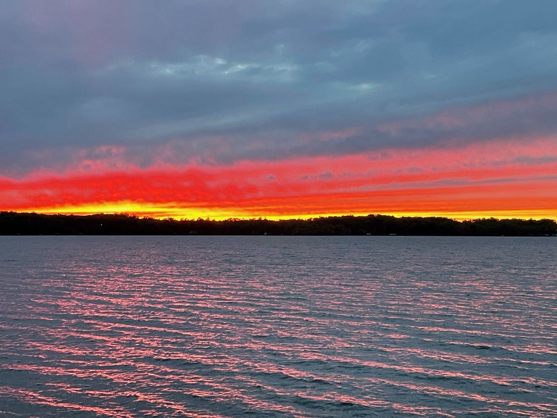 Image Photo by Kristen Steele, LMT. Sunset on a lake in Wisconsin